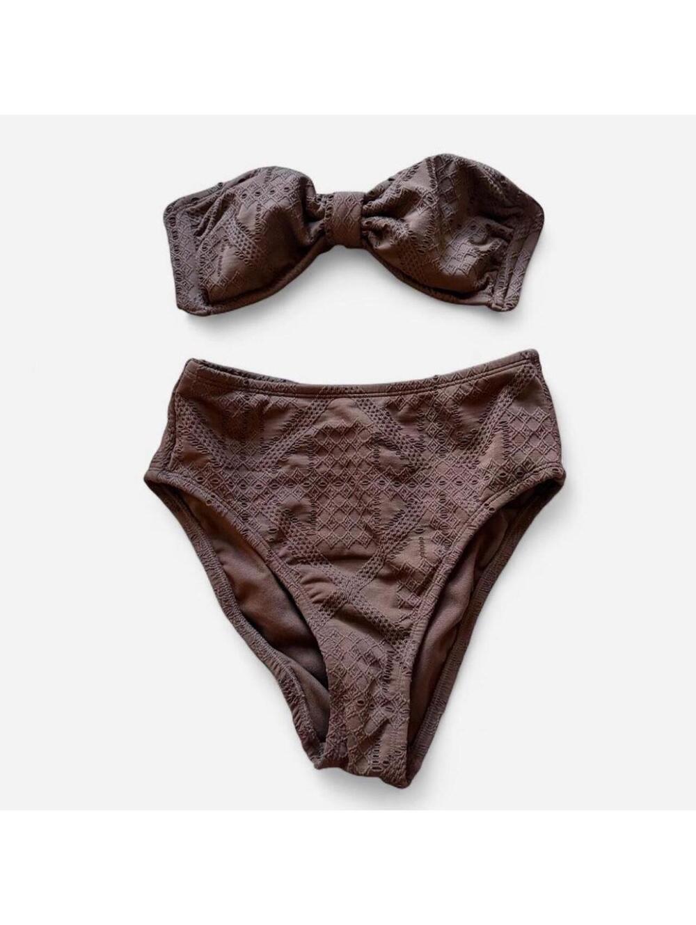 Shade & Shore Women's Brown Bikinis-and-tankini-set